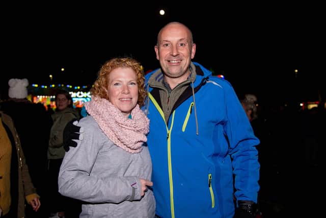 Fireworks at King George V Playing Field, Cosham, Portsmouth on Wednesday 9th November 2022

Pictured:  Maura Read and Steve Weatherill

Picture: Habibur Rahman