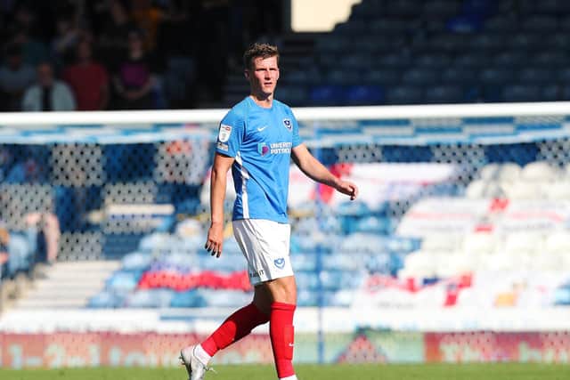 Paul Downing is eyeing regular first-team football after his Pompey League One return against Cambridge United. Picture: Joe Pepler