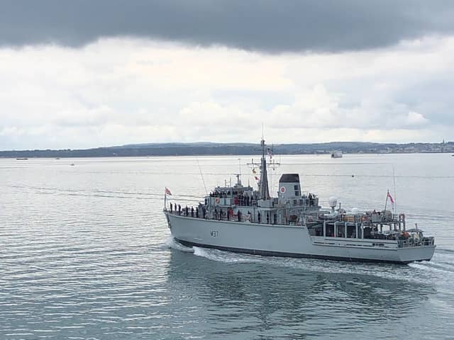 HMS Chiddingfold crashed into HMS Bangor off the coast of Bahrain while a part of Operation Kipion.