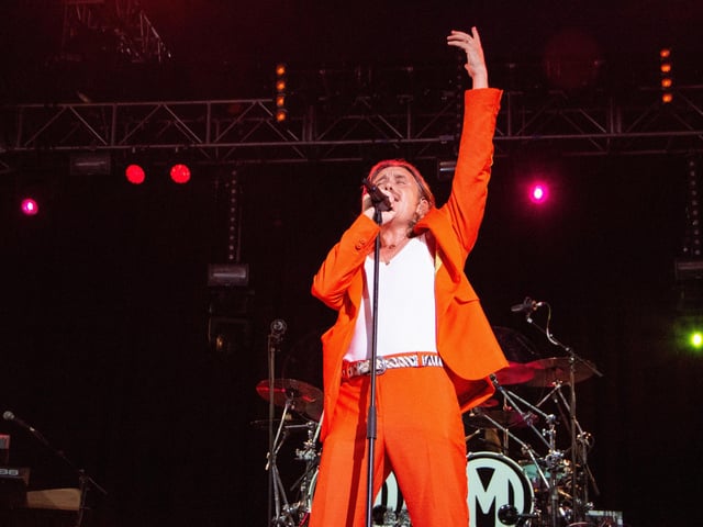 The Isle Of Wight Festival in Seaclose Park 2022. Pictured is: Mark Owen. Picture: Emma Terracciano.