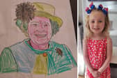 Lucy Purkiss's daughter Pippa coloured in an accurate likeness of the Queen
Picture: Lucy Purkiss