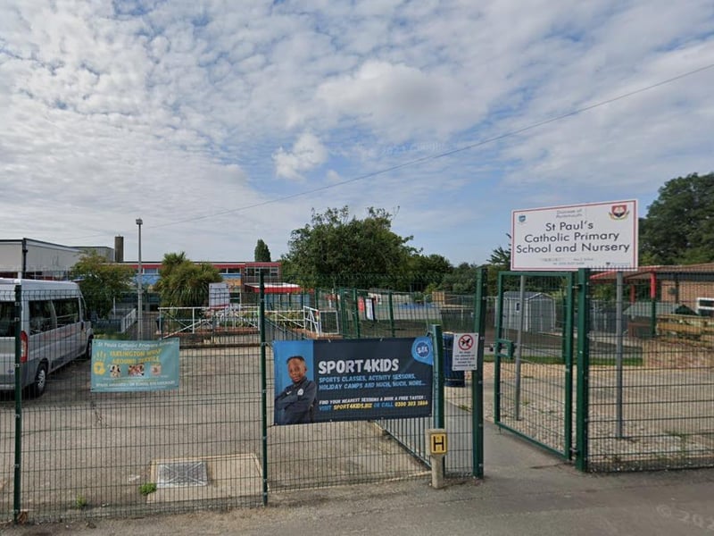 St Paul's Catholic Primary School had an average of 66 per cent of students meeting the standard for reading, writing and maths. The average English score was 105 and the maths score was 105.
