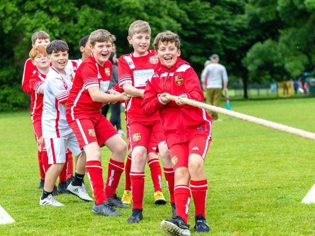 Families joined players and staff at an awards ceremony and fun day on Stubbington Recreation Ground on Saturday afternoon. Pictured - Everyone had a great time, enjoying the games on offerPhotos by Alex Shute