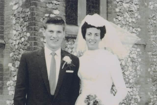 Alan and Molly Jones on their wedding day.