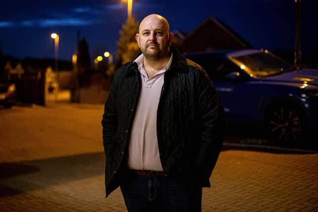 Councillor Gary Robinson outside his office in Bedhampton on 27 November 2020. Picture: Habibur Rahman