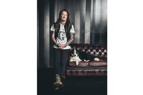 Ginger Wildheart with his beloved companion, Maggie. Picture: Andy Ford