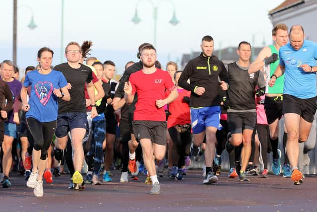 Runners get going in the Lee parkrun. Picture: Chris Moorhouse