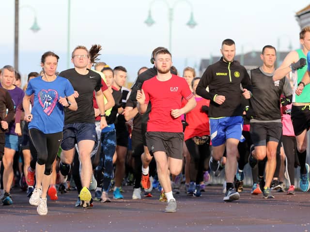 Runners get going in the Lee parkrun. Picture: Chris Moorhouse
