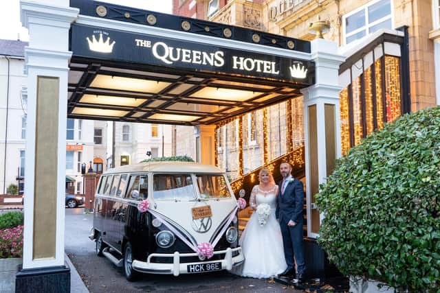 Emma and Jamie at the Queen's Hotel, Southsea.