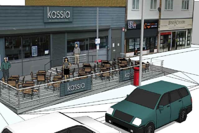 Kassia in Drayton has unveiled plans for an outdoor seating area