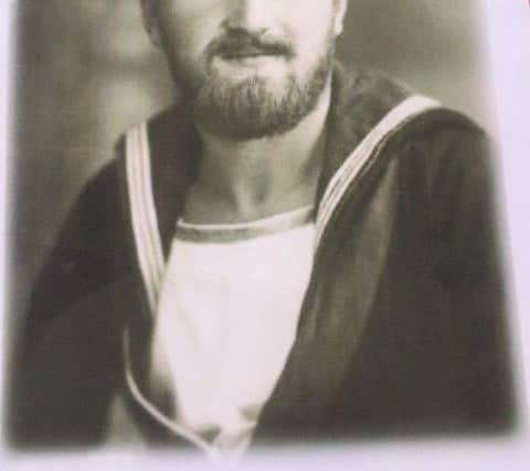Albert ‘Les’ Wills pictured during his time in the navy
