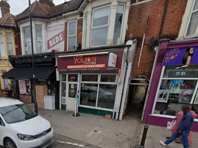 Toyosi Kitchen , a takeaway at 78 Fawcett Road, Southsea was given a new four-out-of-five food hygiene rating after assessment on October 4, the Food Standards Agency's website shows.