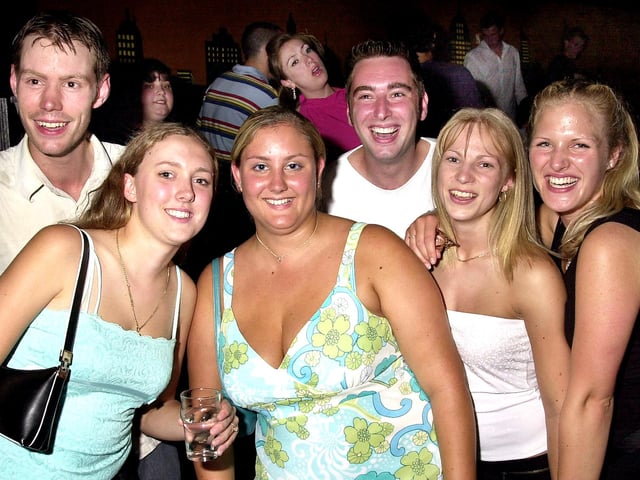 Revellers having a good time at the Route 66 nightclub in Guildhall Walk, Portsmouth - (043813-0009)