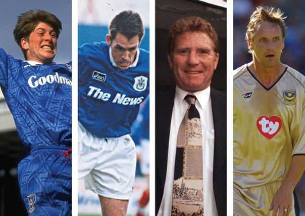 '90s favourites, from left, Darren Anderton, Guy Whittingham, Alan Ball and Paul Walsh