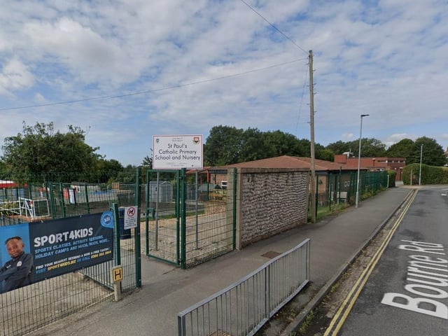 St Paul's Catholic Primary School and Nursery has 73 per cent of its students achieve the expected standard in reading, writing and maths. The average score for reading was 108 and the average score for maths was 106. 