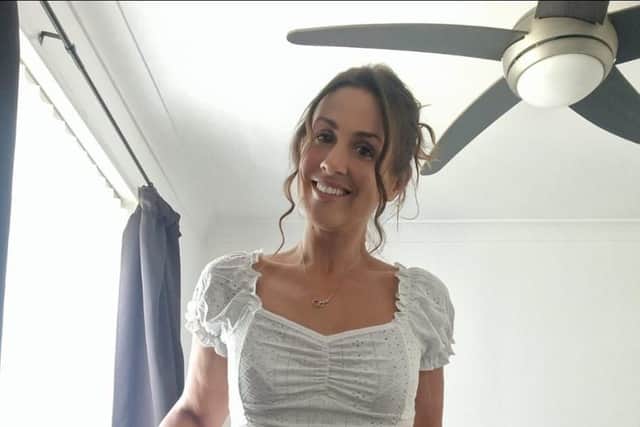 Kelly would often take pictures in her ‘before’ jeans to see how far she had come