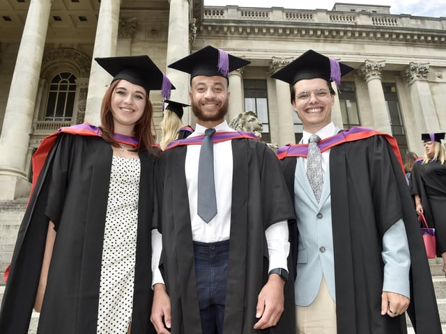 Pictured is: (l-r) Tia Edginton, Joseph Bright and Matthew Joslin.
Picture: Sarah Standing (180723-6732)