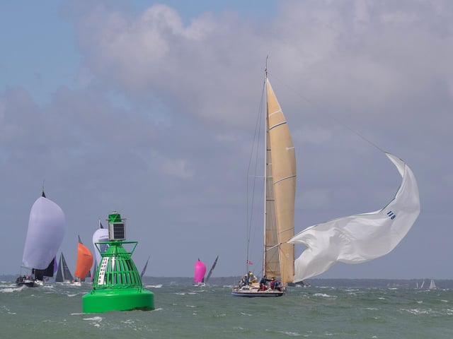 Recovering the Spinnaker. Picture by Paul Smith