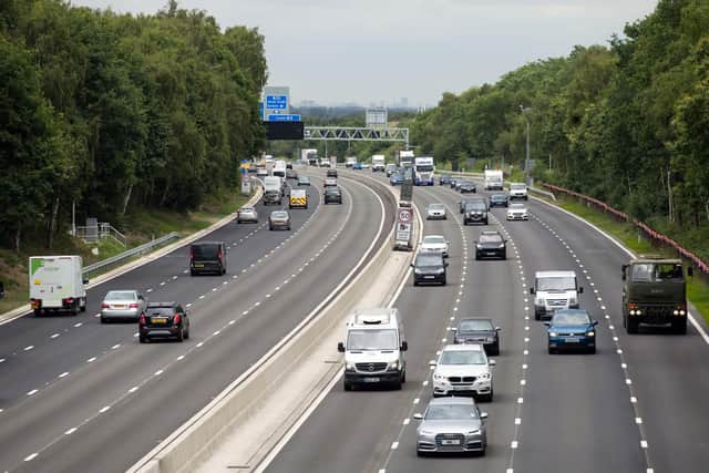The vehicles were spotted on the M3. Steve Parsons/PA Wire