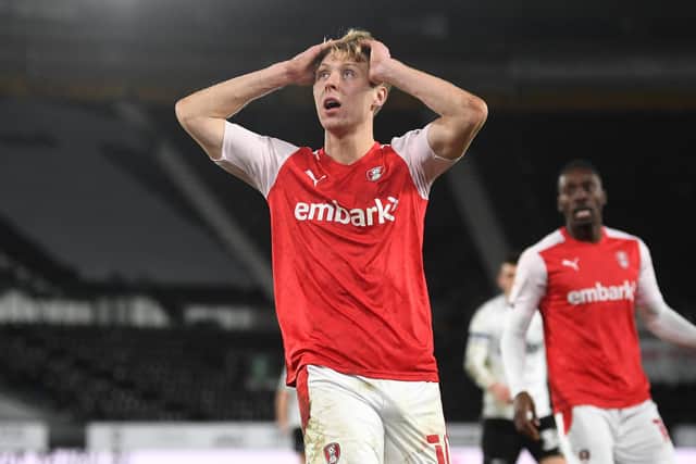 Pompey are reported to have had a bid turned down by Rotherham for midfielder Jamie Lindsay.     Picture: Gareth Copley/Getty Images