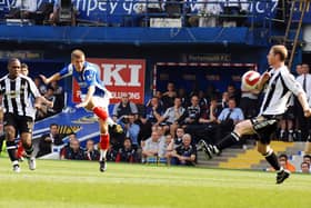 Gary O'Neil fires in a shot against Newcastle in April 2007. Picture: Steve Reid