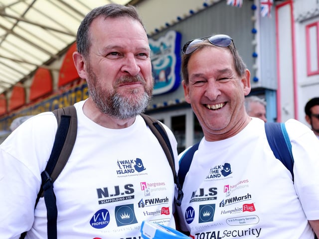 All set to Walk The Island. Picture: Chris  Moorhouse