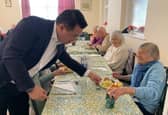 Havant MP Alan Mak with local pensioners