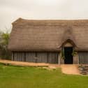 Reconstruction of a traditional Anglo-Saxon hall house at Butser Ancient Farm. Pic supplied