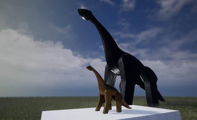 A visualisation of the bronze statue to be created. Picture by Studio Morrison