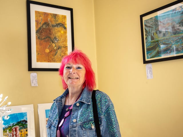 Local residents were invited to join the Southsea Mini Art Trail on Sunday, with various local artists displaying their work around Albert Road and the surrounding area.
Pictured - Louise Griffiths Kinder, known as LGK ART
Photos by Alex Shute
