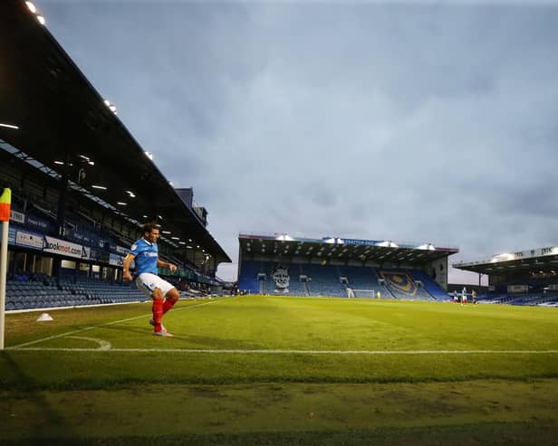 Premier League, EFL and National League grounds - including Fratton Park - have been mainly empty since early March. Picture: Joe Peplar.