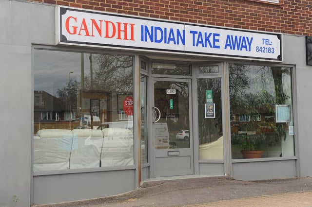 Gandhi restaurant in Anjou Crescent, Fareham.
