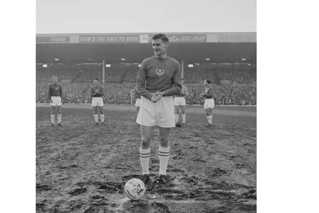 Jimmy Dickinson at Fratton Park for a match against Charlton Athletic in November 1963 Picture: Daily Express/Hulton Archive/Getty Images