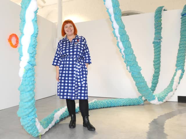 Joanne Bushnell, has been director at Aspex Gallery in Gunwharf Quays, Portsmouth, for 20 years.

Picture: Sarah Standing (111119-1546)