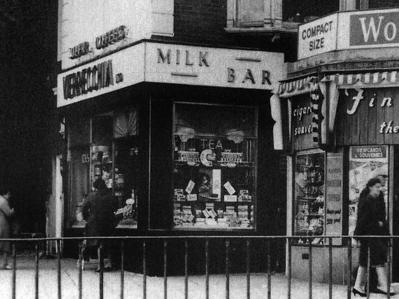 Verrecchia's popular cafe in 1966. It was demolished to make way for the civic offices in Guildhall Square, Portsmouth.