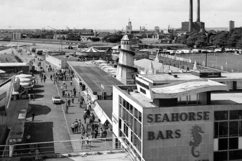 Clarence Pier fair in the 1960's. The Seahorse Bars.