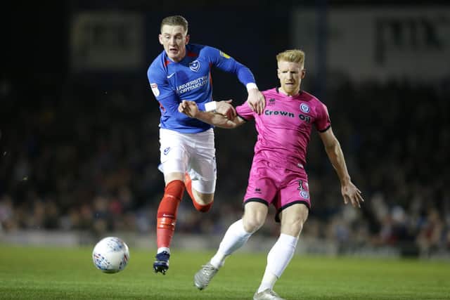 Ronan Curtis is to be assessed after picking up a knock against Rochdale on Friday night. Picture: Robin Jones/Getty Images