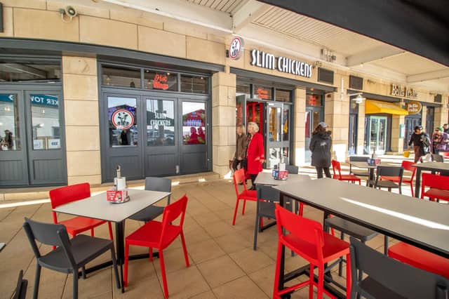 New restaurant, Slim Chickens has opened in Gunwharf Quays, Portsmouth on 26th January 2024
Pictured: Exterior of Slim Chickens at Gunwharf Quays, Portsmouth
Picture: Habibur Rahman