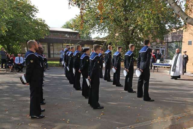 Marine engineers at HMS Sultan pictured during their passing out parade in Gosport. Photo: Royal Navy