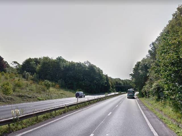 The accident happened on the A27 near Chichester last night. Picture: Google Maps