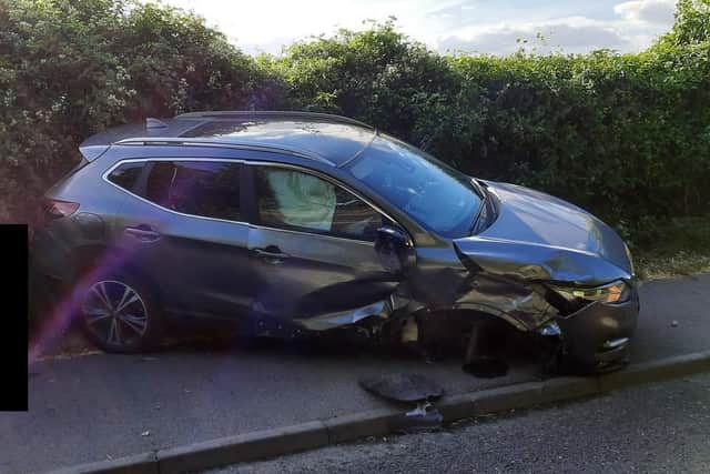 The crash at Wickham Road. Picture: Hampshire Constabulary