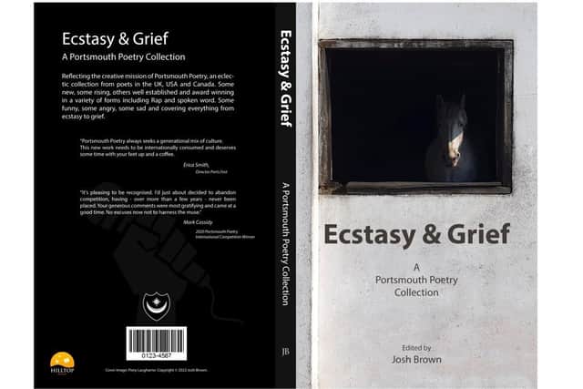 The jacket of Ecstasy and Grief by Portsmouth Poetry