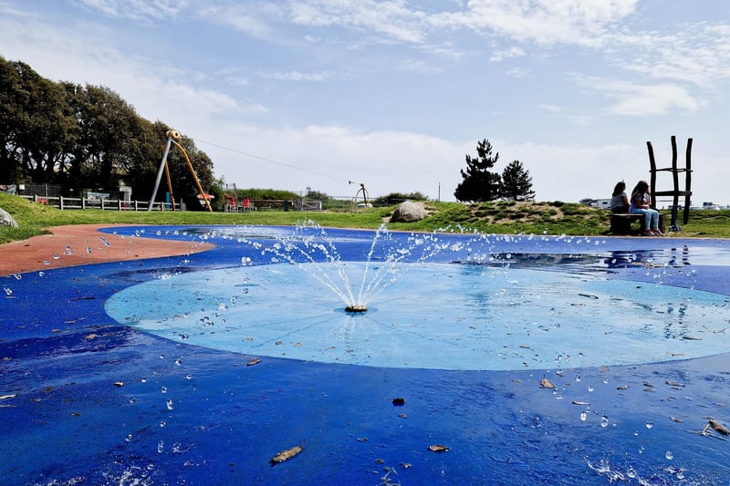 Splash parks are a great way for kids to cool off in the heat. There are free splash parks in Hilsea, Southsea, at Canoe Lake and in Lee-on-the-Solent. Pictured is the splash pad at Canoe Lake, Southsea.