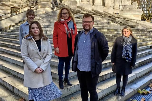Sarah Daly, Lucy Collier, Cllr Suzy Horton, Liam Mills and Clare Poyner
