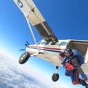 Oliver Ayres Skydives to raise £890 for charity