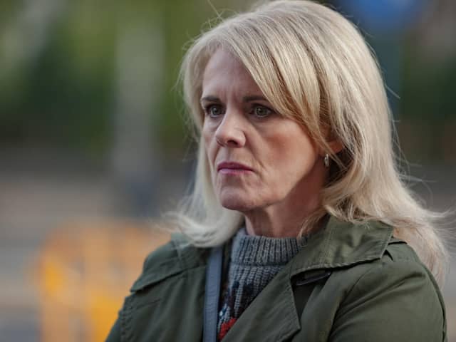 Sally Lindsay plays Donna, the Number One Fan of the title in Channel 5's new drama series (Picture: Clapperboard/Channel 5)