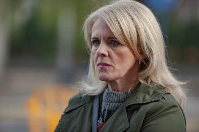 Sally Lindsay plays Donna, the Number One Fan of the title in Channel 5's new drama series (Picture: Clapperboard/Channel 5)