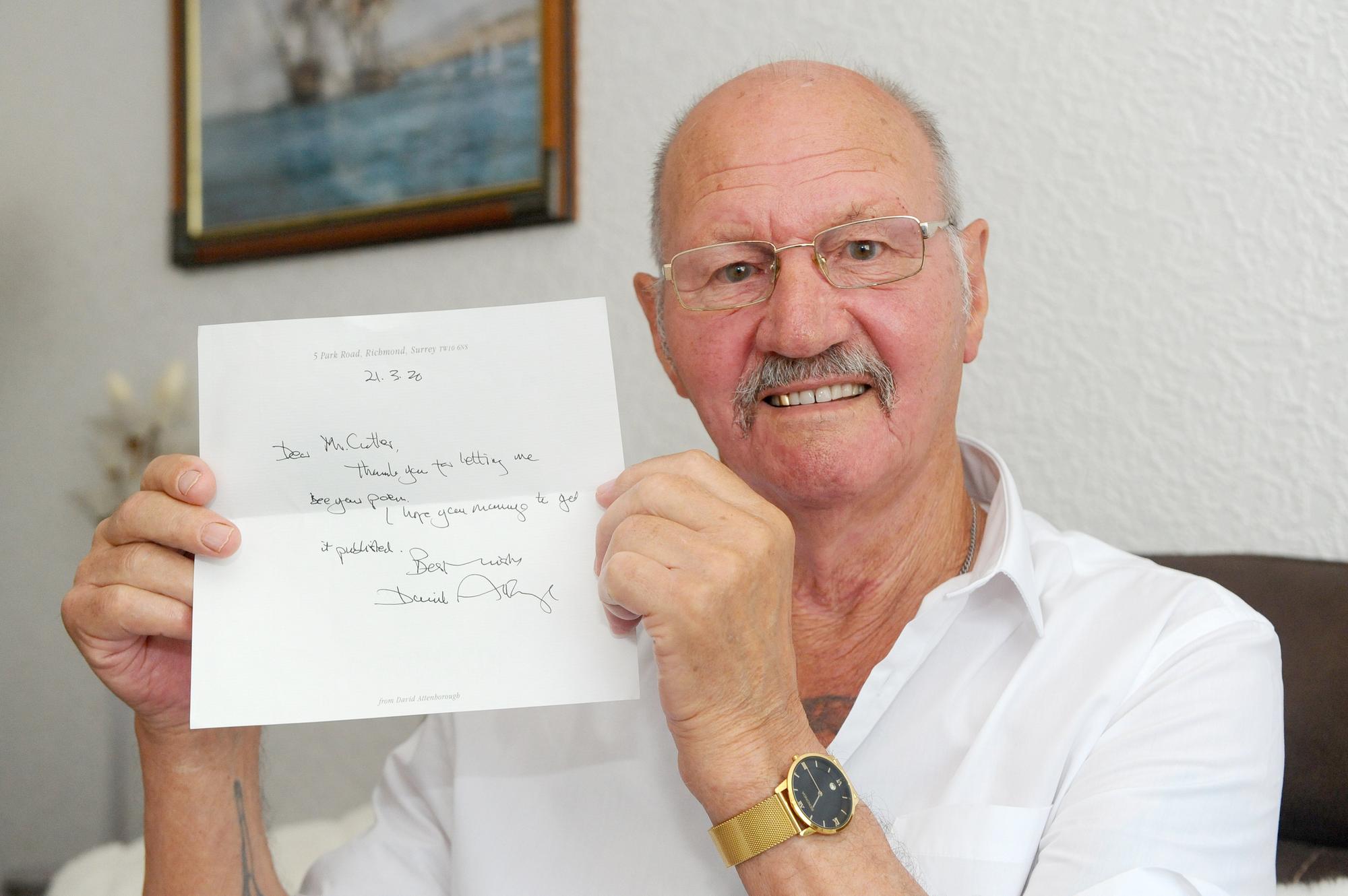 Gosport great-grandfather gets letter from Sir David Attenborough after sending global warming poem - Portsmouth News