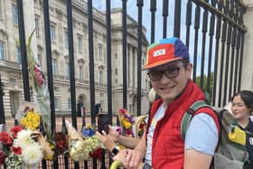 Harley Salter paying tribute to the Queen