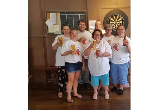 Charity darts event in 2018 at The Stag.